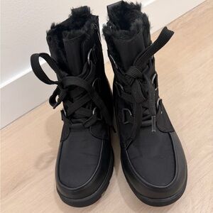 Torrid Black Fur-Lined Women's Snow Boots